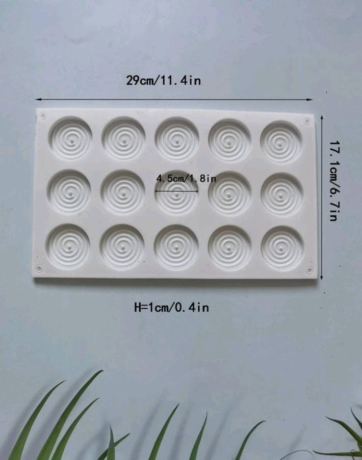 Silicone Mould Chocolate Swirl