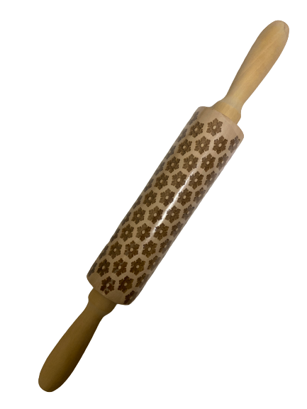Embossing wooden rolling pin, Small