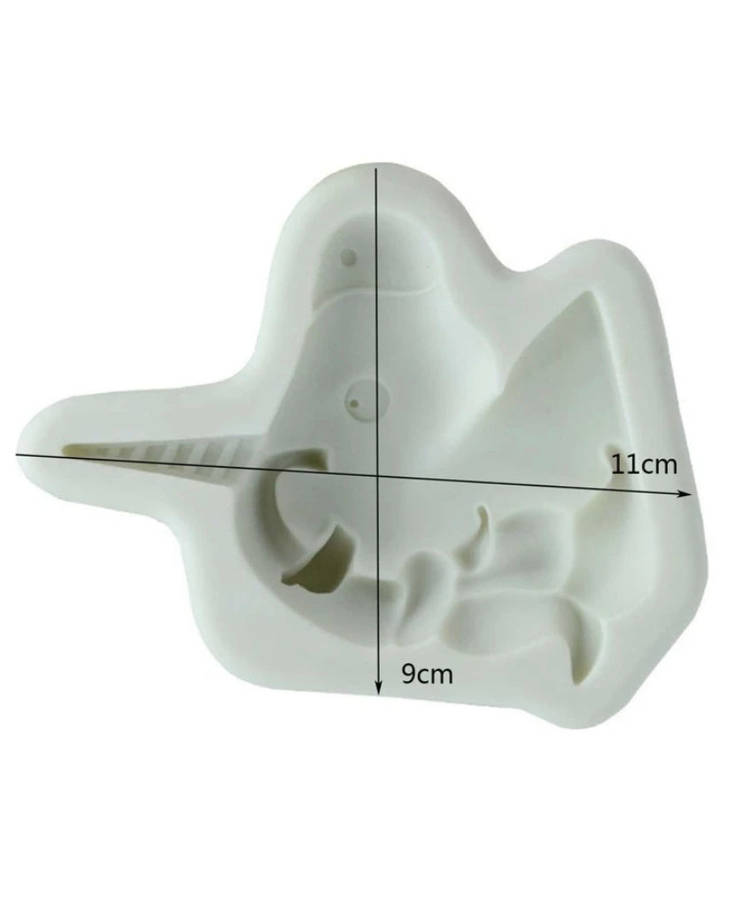 Unicorn head silicone mould
