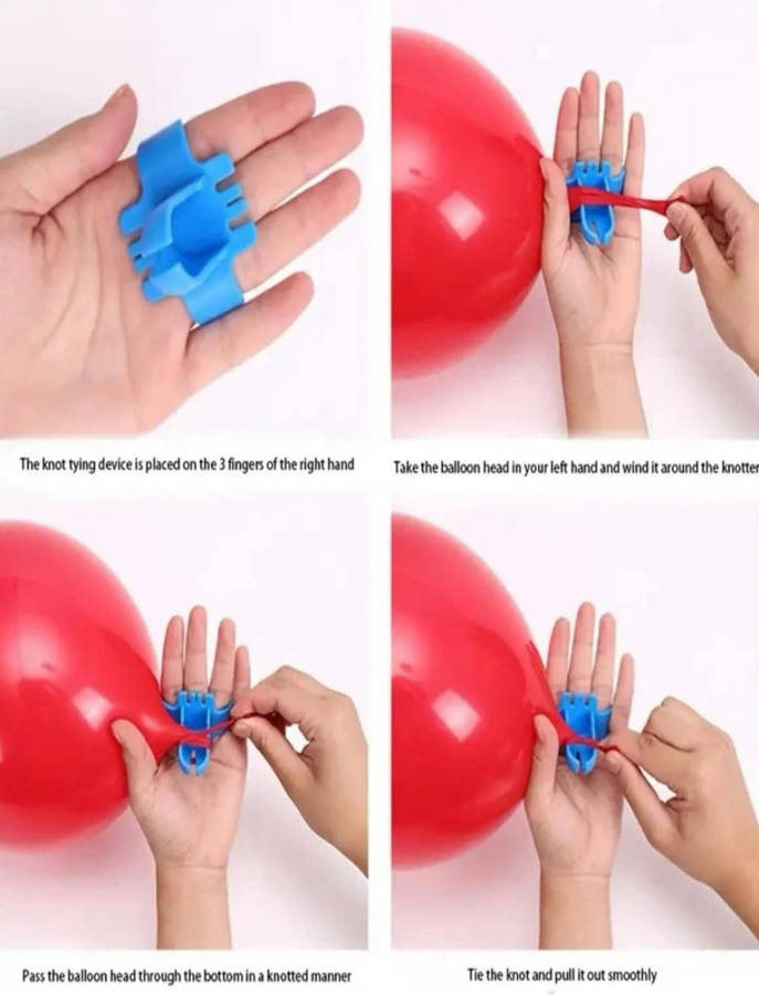 Balloon Plastic Knot Tying Tool