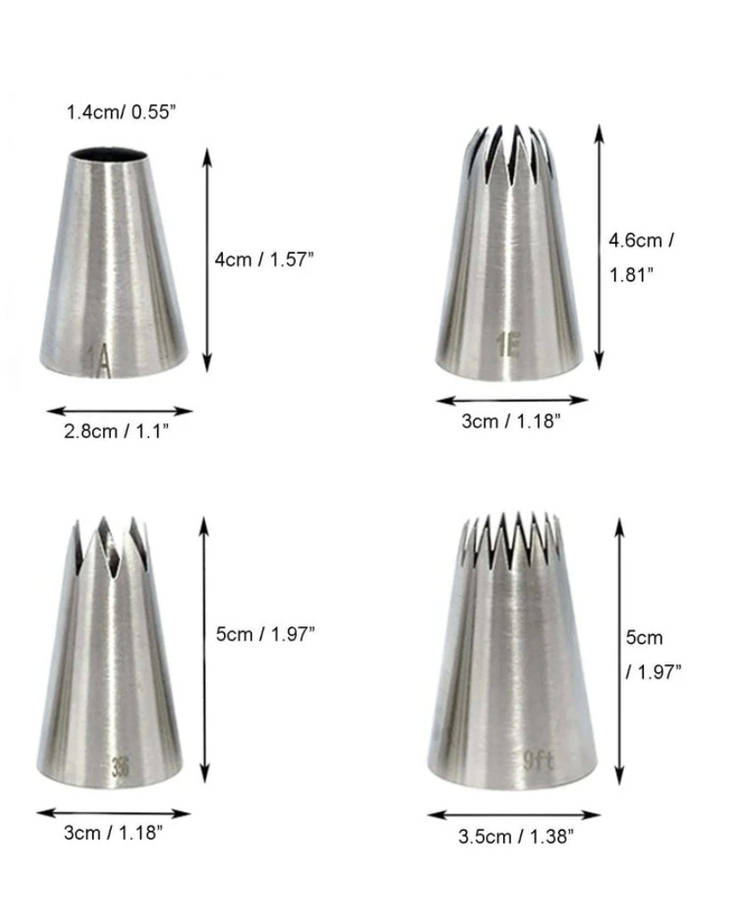 4Pc Nozzle Set  E1 1A 356 9FT
