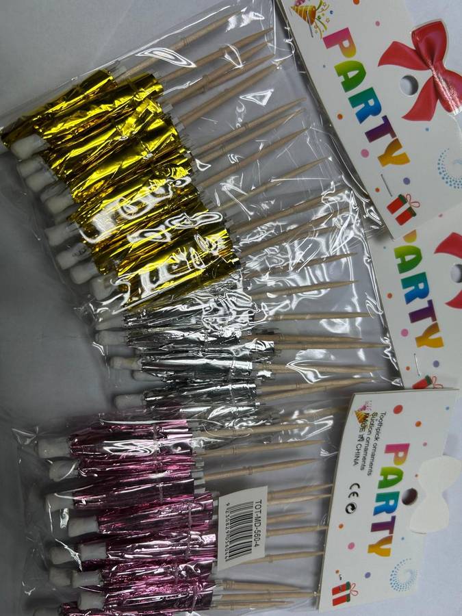Shiny Toothpick Cocktail Umbrella 12pc