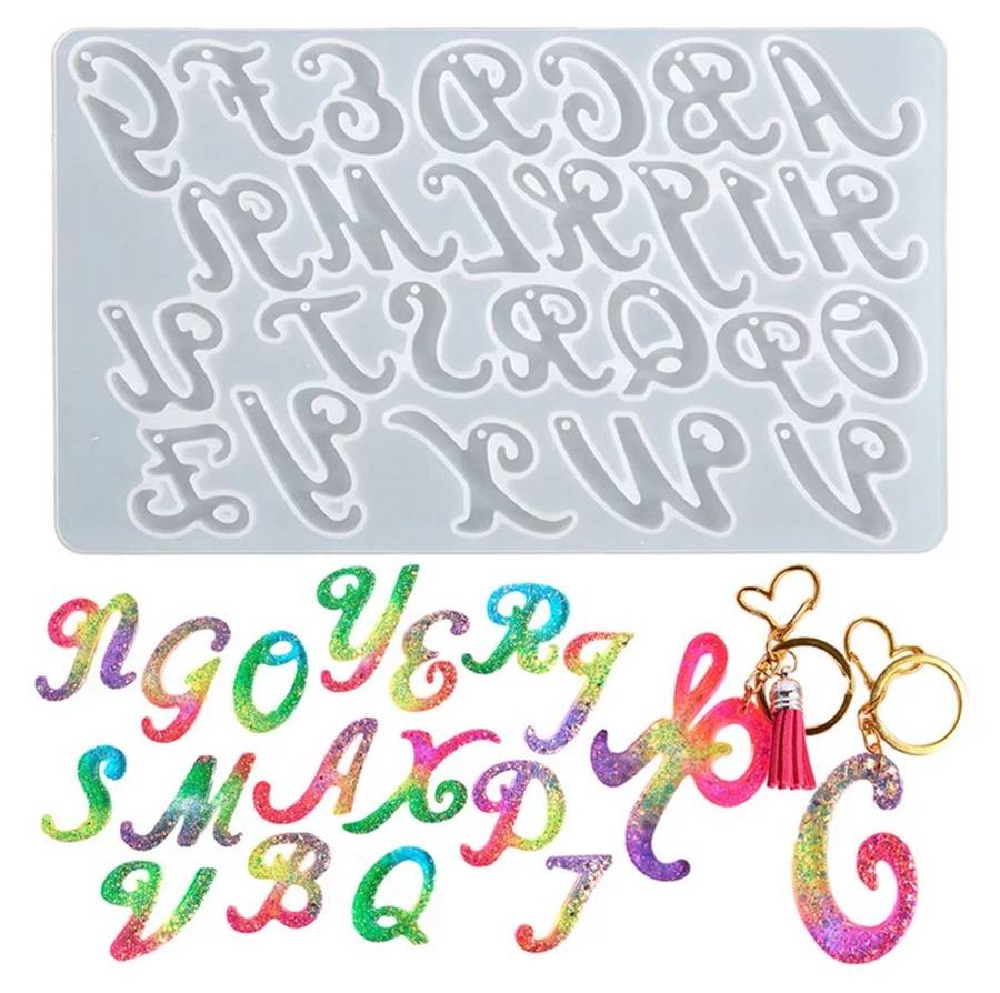 Silicone Mould  Resin Alphabet Large