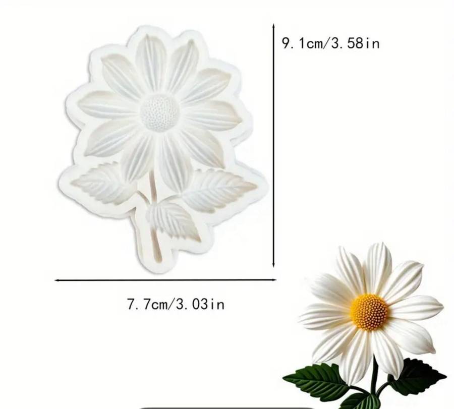 Silicone Mould Daisy Sunflower