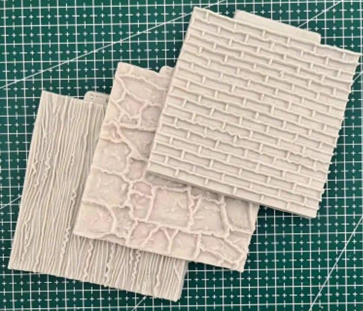 3pc Silicone Mould Texture Mats
