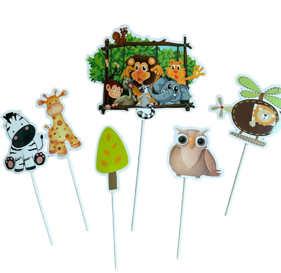 Cardboard Cake Topper Happy Birthday Wild One