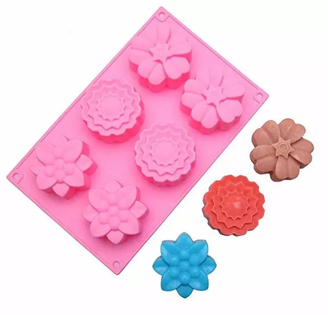 Flower silicone soap or baking mould