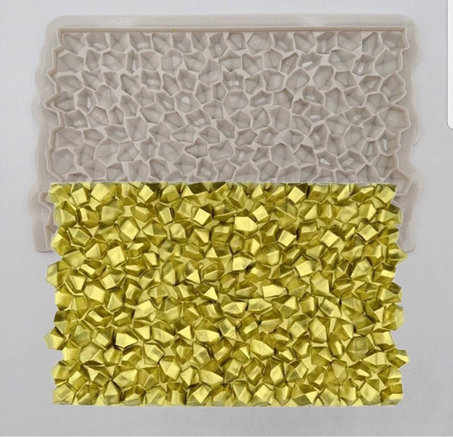 Gemstone impression silicone mould