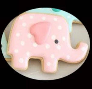 Elephant  plastic cookie cutter 6.5x5.5cm