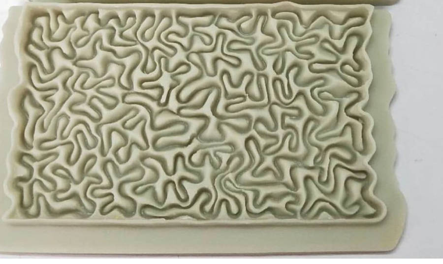 Silicone Mould Scrunch Ruffle B