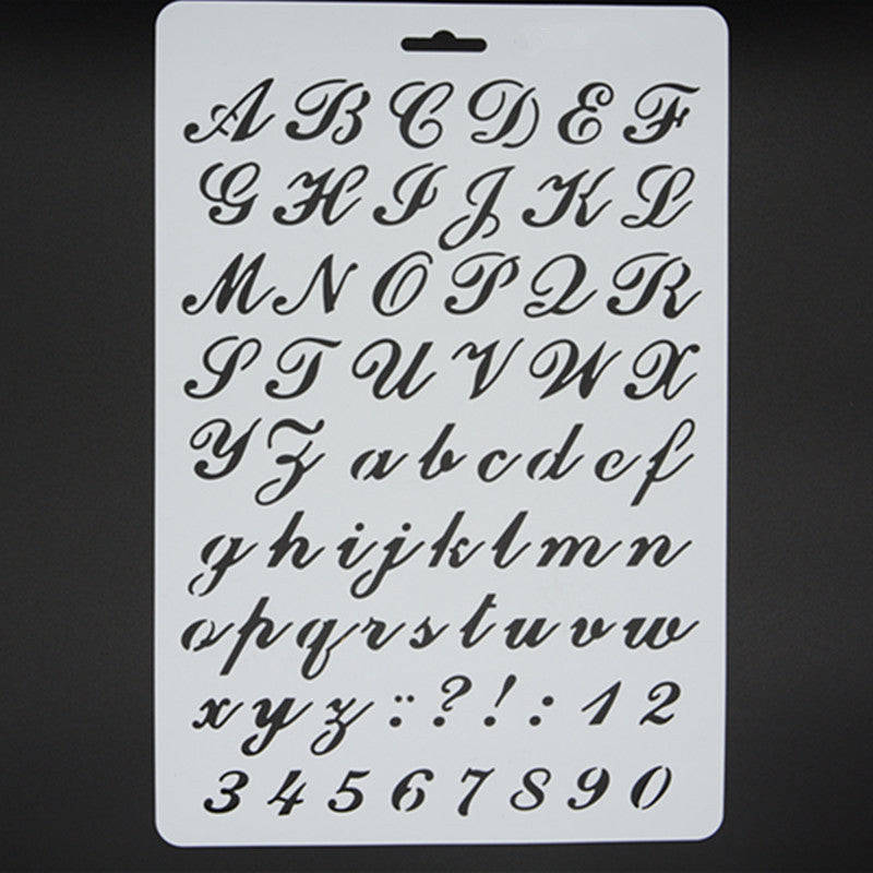 Alphabet A4 Stencil A