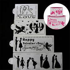 Wedding love cake stencil  large 36cm small 12cm