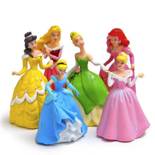 Princess figurine set , perfect to use as cake toppers, +-9cm, no packaging
