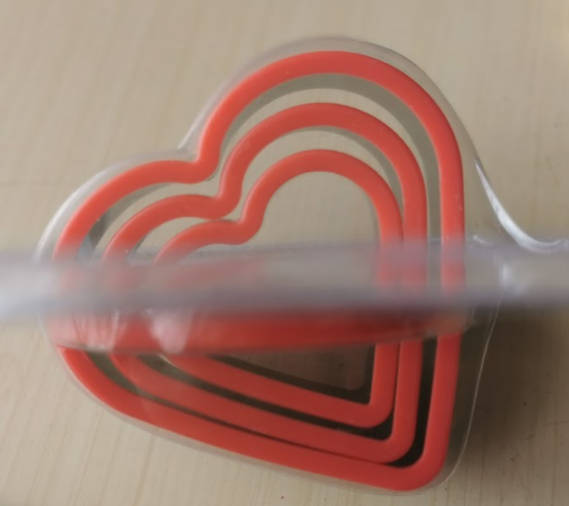 Metal Heart Shaped Straight Edge Cookie Cutter Set