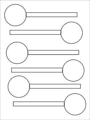 HC12 Hard Plastic Chocolate Mould Lollipop 3.7cm