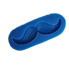 Moustache silicone mould, 7x2cm
