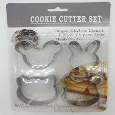 Mickey, Bunny, Cat, Pooh bear metal cutter set