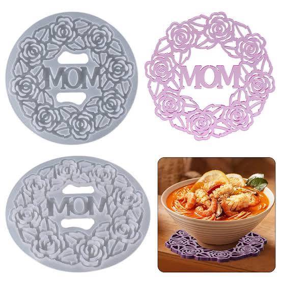Silicon Resin Mould Mom Coaster