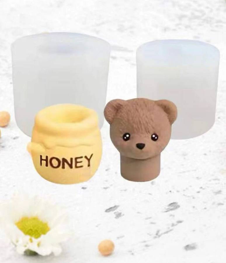 Silicone Mould  Honey Pot and Teddy Bear