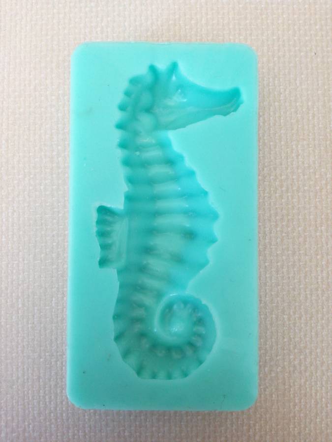 Seahorse silicone mould, 6.8x2.7cm