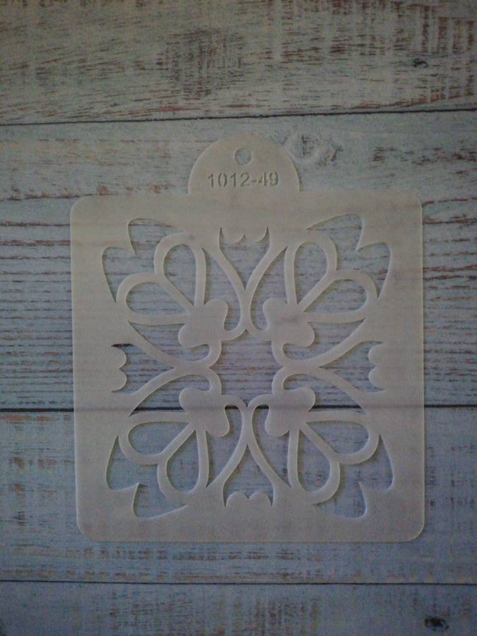 Cake Decorating Stencil 10x10cm, 1012-49