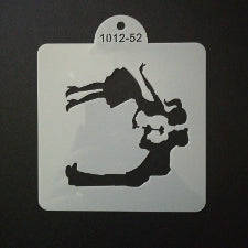 Cake decorating stencil, 10x10cm, 1012-52