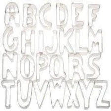 Alphabet Fondant Cookie Cutter Metal 7.5cm