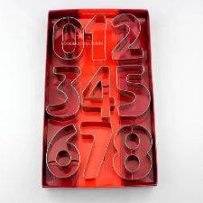 Numbers Fondant / cookie Cutter metal 8cm