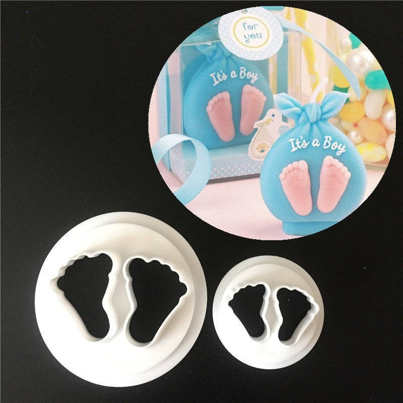 Feet plastic cutter, 2x1.5cm, 1.4x1.1cm