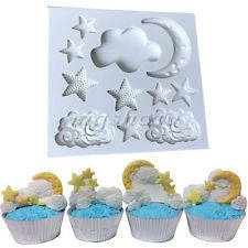 Cloud Stars and Moon Silicone Mould