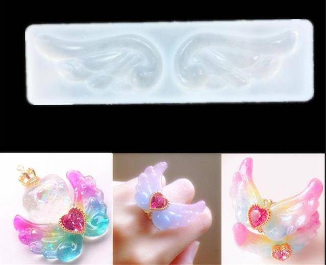 Angel wings silicone mould, 4x2cm