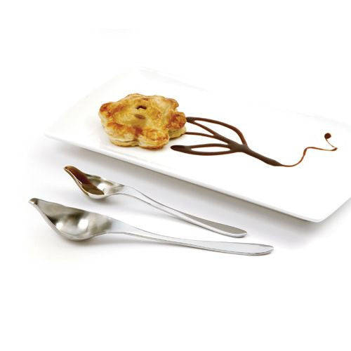 Choclate drizzling spoon set metal