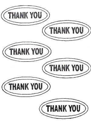 DD59 Hard Plastic Chocolate Mould Thank You Plaque 6.2x3.8x0.6cm