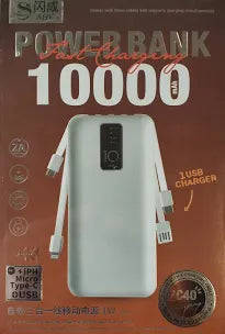 SHC 10000mah 4 in 1 Fast Charging Powerbank