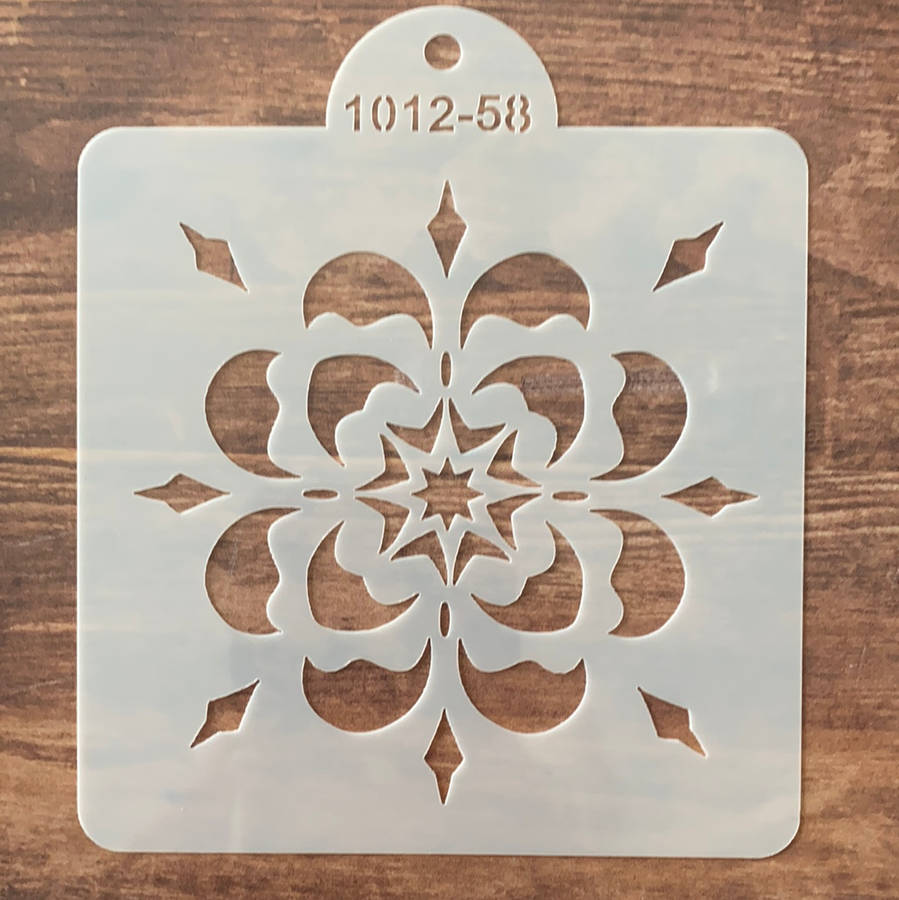 Cake decorating stencil, 10x10cm, 1012-58