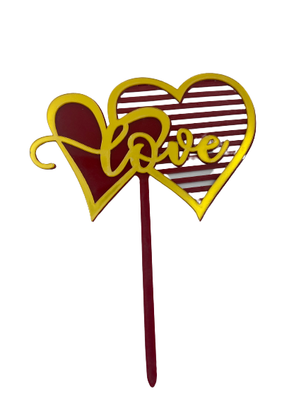 Nr181 Acrylic Cake Topper Love