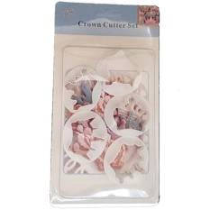 Crown plastic cupcake cutter set