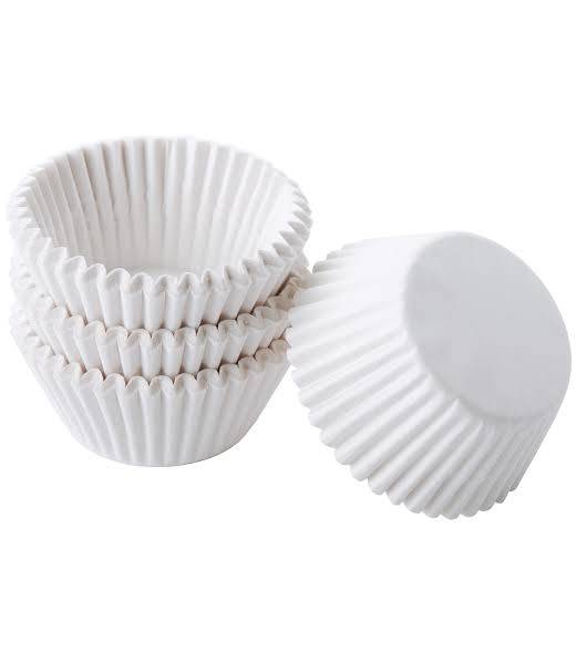 300 piece White Cupcake holders wrappers, 10.5cm