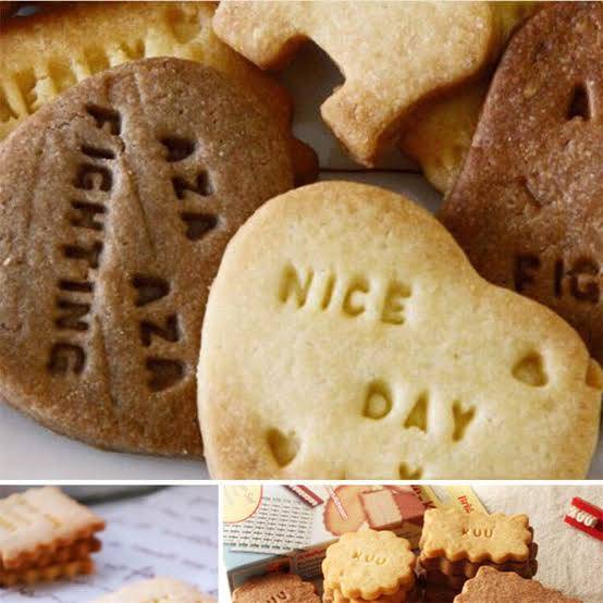 Cookie/ Fondant alphabet embosser imprint stamp set in container
