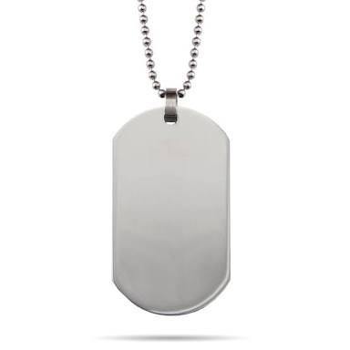 Metal army dog tag