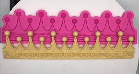 Small Crown Silicone mould, 20.7x5.4cm