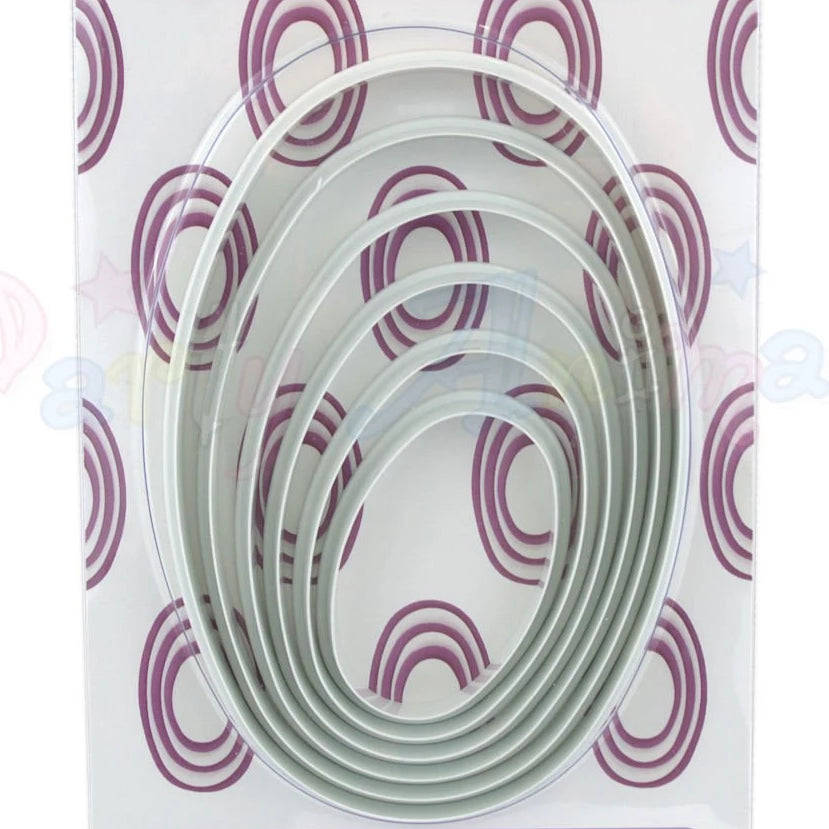 Large shape cutter set, Oval