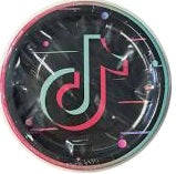 Tik Tok Party paper plates, 8pc