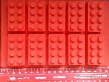 Silicone fondant Lego mould Blocks 4.7x2.5x1.5cm