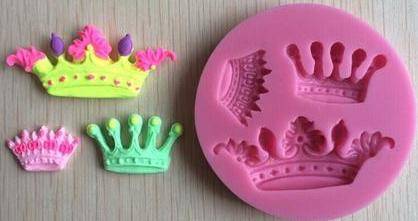 Silicone fondant mould Crown, size of moulds 6.5cm