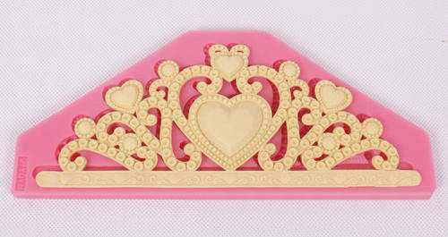 Crown Tiara silicone mould, for fondant, 17.5x7cm