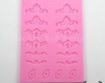 Silicone mould , Small lace borders