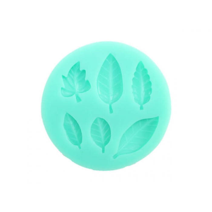 Leaves silicone mould, top left leaf 2x2.5cm
