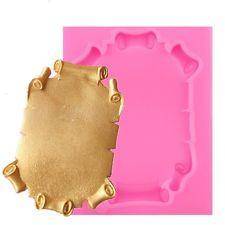 Scroll silicone mould, 6x4.5cm