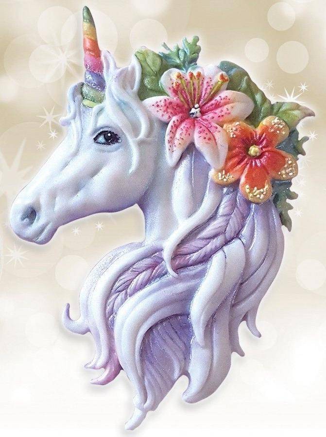 Unicorn head silicone mould